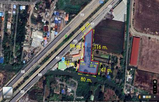 ขาย ที่ดิน ปทุมธานี สามโคก เนื้อที่ 3 ไร่ 3 งาน 85 ตรว