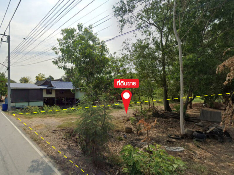 ขายที่ดิน เนื้อที่ 20 ไร่ ติด ถ.เลียบคลองวังน้อย ใกล้วัดสันติธรรมาราม (อยุธยา)