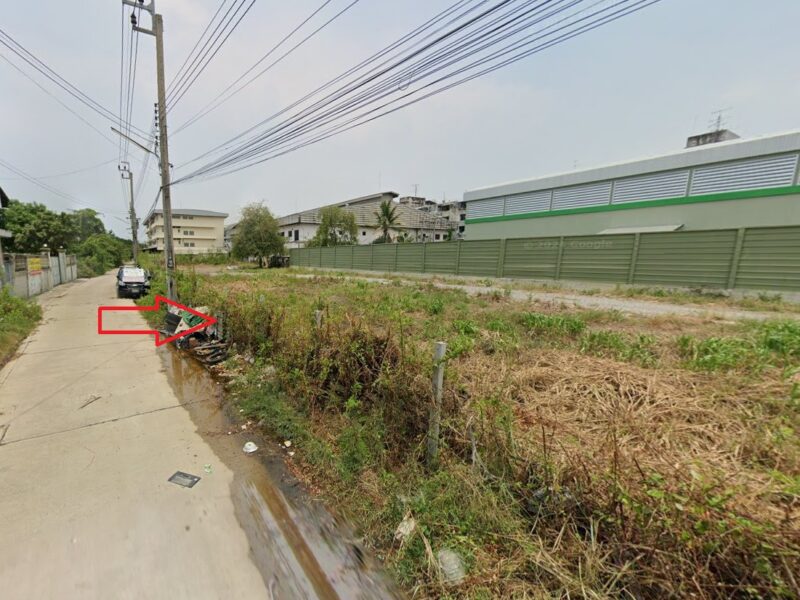 ที่ดินสุขสวัสดิ์ ต.บางจาก อ.พระประแดง จ.สมุทรปราการ เนื้อที่ 3 งาน 86 ตรว