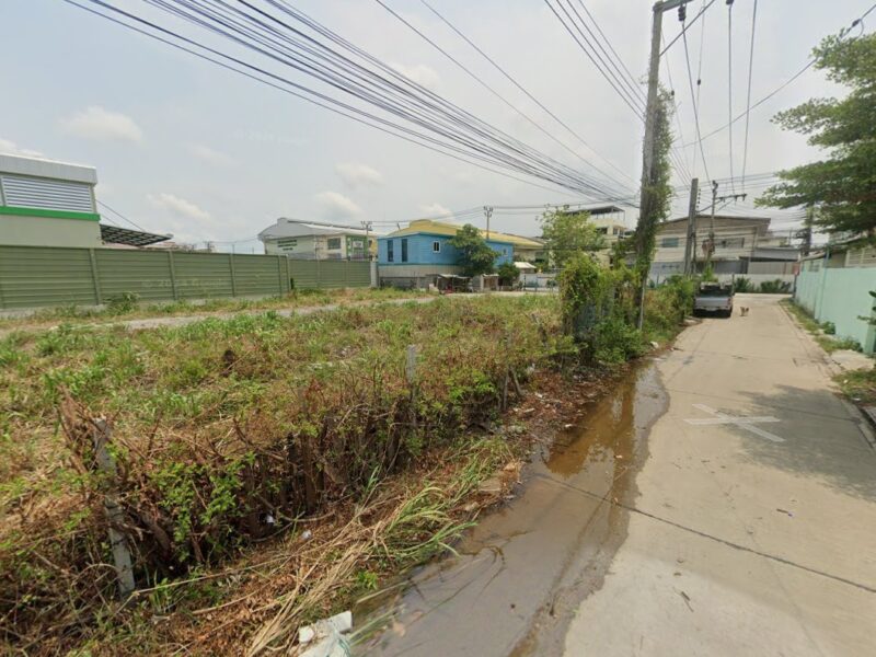 ที่ดินสุขสวัสดิ์ ต.บางจาก อ.พระประแดง จ.สมุทรปราการ เนื้อที่ 3 งาน 86 ตรว