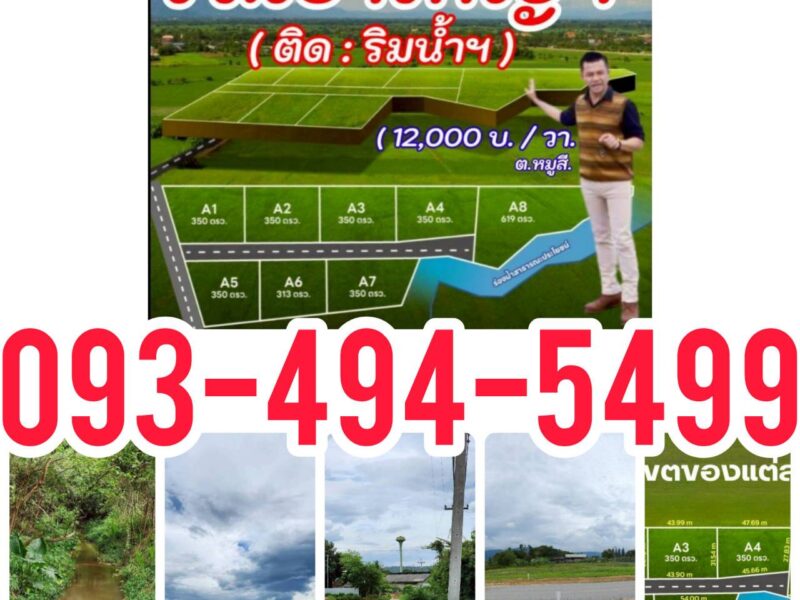 #ขายที่ดินสุดสวย ทำเลยอดนิยม ต.หมูสี | วิวเขาใหญ่ | ติดลำธาร 350 วา.มี8 แปลง| เริ่มตร.วา@ 12,000 บ. ต .หมูสี อ.ปากช่อง จ.นครราชสีมา