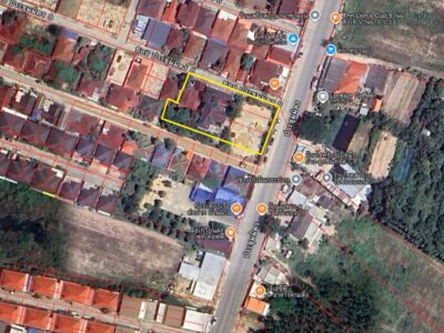 ขายที่ดินพร้อมบ้าน บ้านฉาง ระยอง ทำเลดี ติดถนนประชุมมิตร