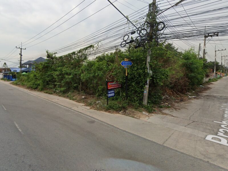 ขายที่ดินพร้อมบ้าน บ้านฉาง ระยอง ทำเลดี ติดถนนประชุมมิตร