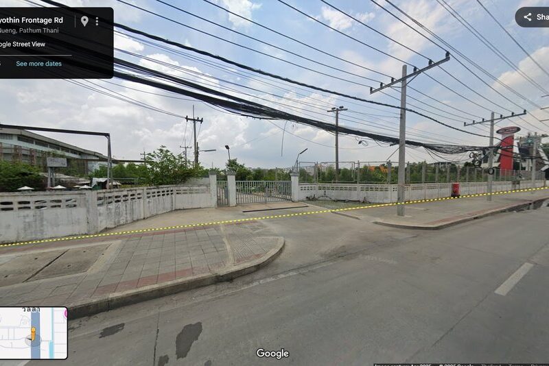 ขายที่ดินผังม่วง ถนนพหลโยธิน นวนคร พื้นที่ 110-3-35 ไร่ ต.คลองหนึ่ง อ.คลองหลวง จ.ปทุมธานี