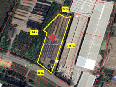 ขาย ที่ดิน ริมถนนนฐ. 4002 ต.บ้านหลวง อ.ดอนตูม 3 ไร่ 2 งาน 63 ตรว CC