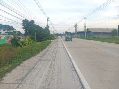 ขาย ที่ดิน ติดถนนบ้านกล้วย-ไทรน้อย 19 ไร่กว่า เหมาะทำจัดสรร CC