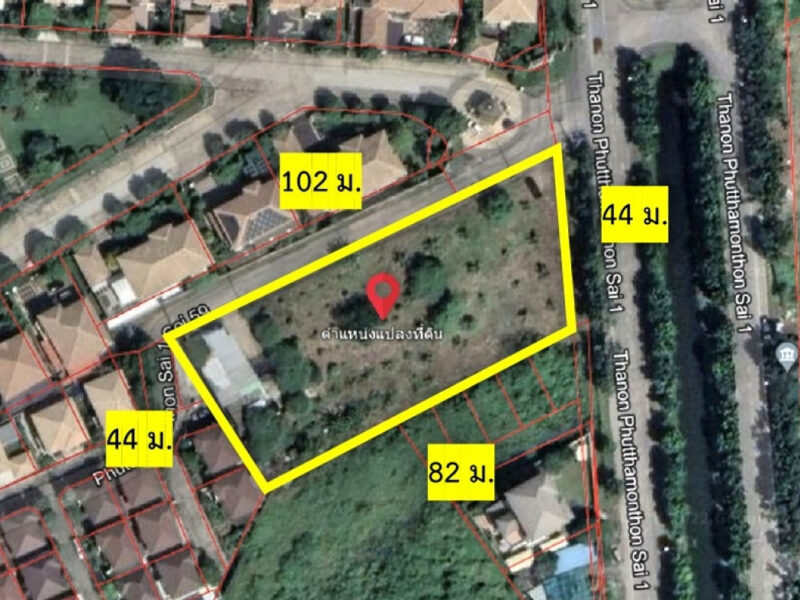 ขาย ถูกที่สุด ที่ดิน ริมถ.พุทธมณฑลสาย 1 ขนาด 774 ตรว CC