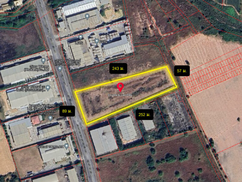 ขาย ที่ดิน ผังสีม่วง นิคมอุตสาหกรรม WHA1 บ่อวิน ศรีราชา 11 ไร่ 3 งาน 60 ตรว CC