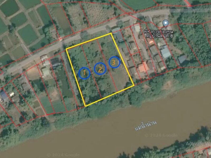 ขายที่ดินริมน้ำน่าน นครสวรรค์ 6 ไร่ บรรยากาศธรรมชาติ