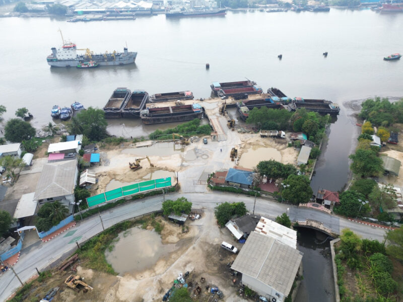 ให้เช่า ที่ดิน สำหรับทำท่าเรือ ริมแม่น้ำเจ้าพระยา พระประแดง 700 ตรว. TV
