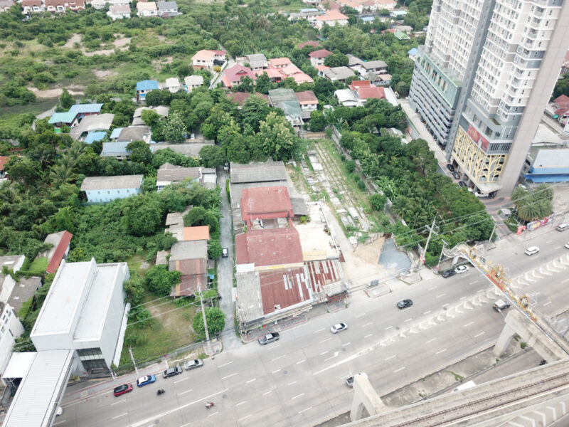 ขาย ที่ดิน ติด MRT ไทรม้า ริมถนนรัตนาธิเบศร์ 4 ไร่กว่า CC