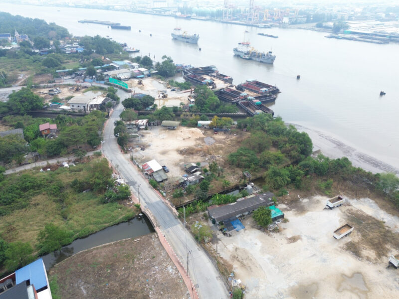 ขาย ที่ดิน ริมแม่น้ำเจ้าพระยา พระประแดง 2 ไร่กว่า เหมาะทำท่าเรือขนส่งสินค้า TV