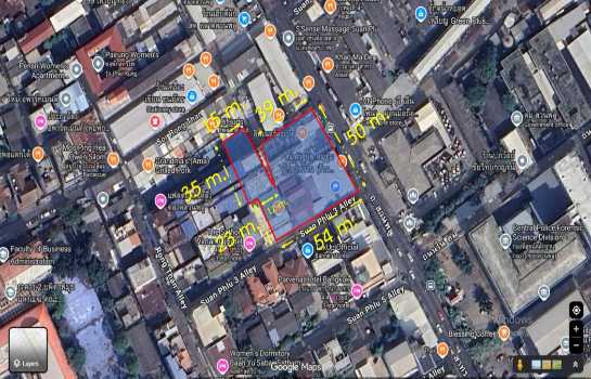 ขาย ที่ดิน สาทร 3 สวนพลู เนื้อที่ 1 ไร่ 2 งาน 55.5 ตรว