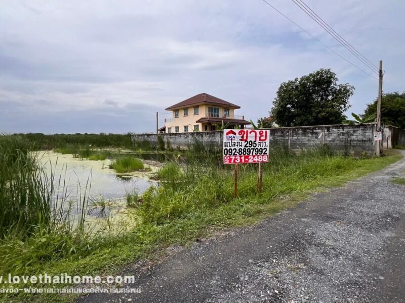 ขายที่ดิน ซอยวัดพระเงิน ถนนบางม่วง-บางคูลัด พื้นที่ 295 ตรว. แปลงสวย เหมาะลงทุน ใกล้ตลาดน้ำบางคูลัด
