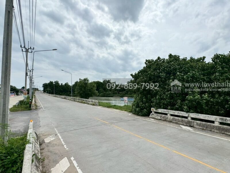 ขายที่ดิน ถนนเลียบคลองสรรพสามิต พระสมุทรเจดีย์ พื้นที่ 45-3-24 ไร่ เชิงสะพานข้ามคลองขุด-หลังขุน ราคาถูก