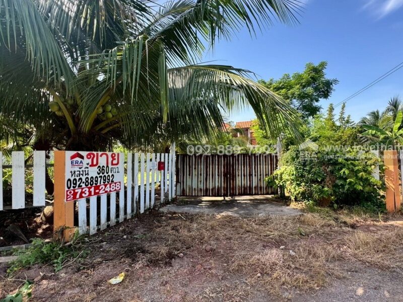 ขายที่ดินพร้อมบ้านทรงไทย ถนนบ้านแพ้ว สมุทรสาคร พื้นที่ 360.6 ตรว. ใกล้บิ๊กซ้ง บ้านแพ้ว