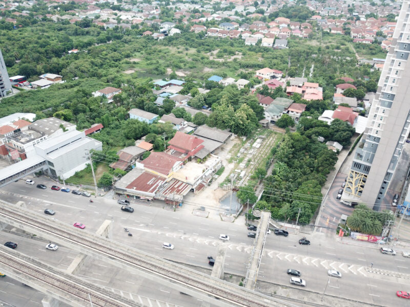 ขาย ที่ดิน ติด MRT ไทรม้า ริมถนนรัตนาธิเบศร์ 4 ไร่กว่า CC