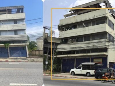 ขายที่ดิน พร้อมตึก 124 ตารางวา 3 ชั้นครึ่ง สุขาภิบาล5