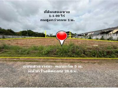 ขาย ที่ดิน ทำเลทองของย่านอยู่อาศัยในย่านธุรกิจการค้าเซฟวัน หลังสำเพ็งโคราช ถมแล้ว เนื้อที่ 1 ไร่ 1 งาน พร้อมโอน ฟรีค่าโอน