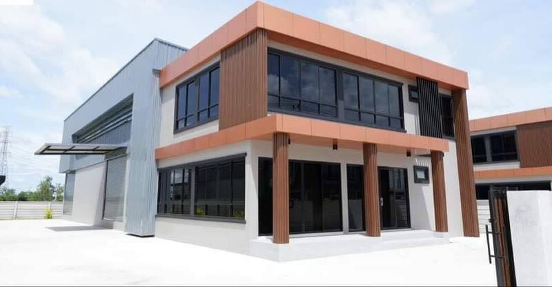 ขายที่ดินติดถนนใหญ่พร้อมสร้างโรงงาน โกดัง คลังสินค้า