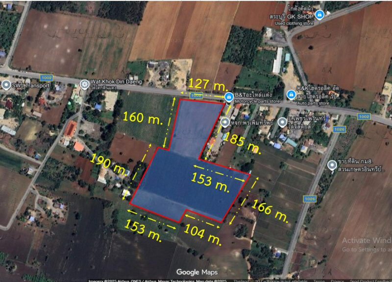 ขาย ที่ดิน สระบุรี เฉลิมพระเกียรติ เนื้อที่ 40 ไร่ 3 งาน
