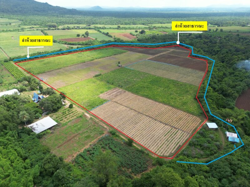 ขายที่ดิน 42 ไร่ วังดง กาญจนบุรี ติดลำห้วย วิวเขาสวย อากาศดี เหมาะสร้างบ้านพัก รีสอร์ต หรือโฮมสเตย์ธรรมชาติ