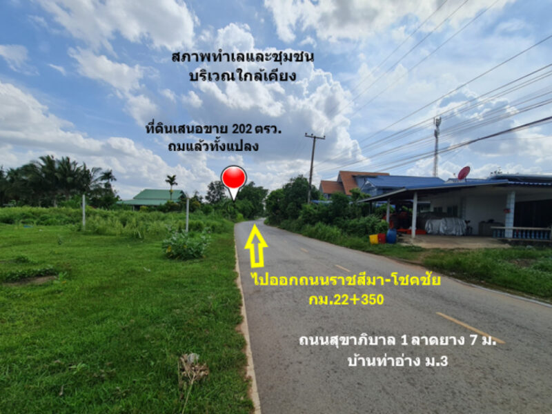 ขาย ที่ดิน ในเขตเทศบาล ใกล้บ้านด่านเกวียน (แหล่งเครื่องปั้นดินเผา) บ้านท่าอ่าง ม.3 เนื้อที่ 2 งาน 2 ตรว ผังเมืองรวมจังหวัด สีชมพู ฟรีโอน