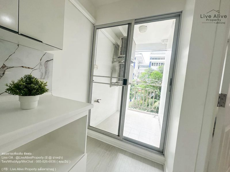 ขายคอนโดพร้อมอยู่ ลุมพินีคอนโดทาวน์ บดินทรเดชา–รามคำแหง ห้องตกแต่งใหม่ทั้งหมด เฟอร์ครบทุกมุม เข้ามาอยู่ได้เลยทันที