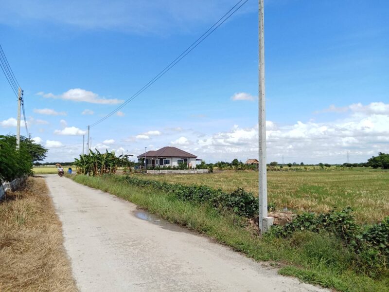 ที่ 3 ไร่ โครตสวย ต.บางปลา อ.บางเลน ถนน/น้ำ/ไฟ/คลอง