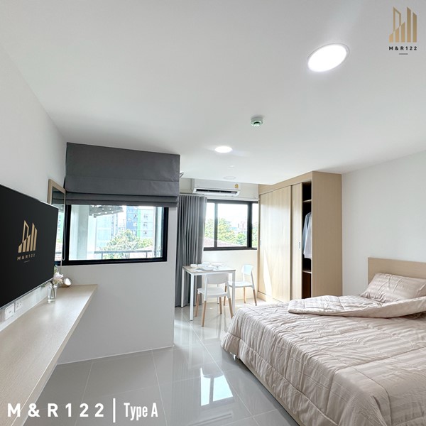 M&R 122 Apartment ห้องพักรายเดือน 27 ตร.ม. ใกล้รถไฟฟ้าสีเหลือง ลาดพร้าว 122 โทร 0889128995