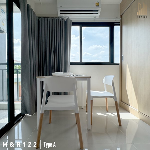 M&R 122 Apartment ห้องพักรายเดือน 27 ตร.ม. ใกล้รถไฟฟ้าสีเหลือง ลาดพร้าว 122 โทร 0889128995