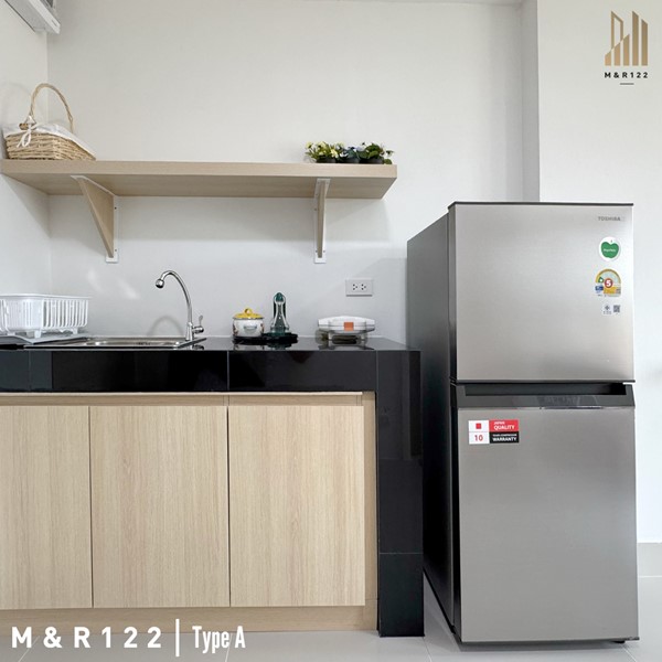 M&R 122 Apartment ห้องพักรายเดือน 27 ตร.ม. ใกล้รถไฟฟ้าสีเหลือง ลาดพร้าว 122 โทร 0889128995