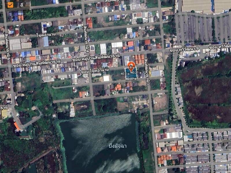 ขายที่ดินหลังสนามหลวง 2 เนื้อที่ 1 ไร่ ติดถนนคอนกรีต ถมสูงกว่าถนน ซ.ทวีวัฒนา 9 เขตตลิ่งชัน กทม.