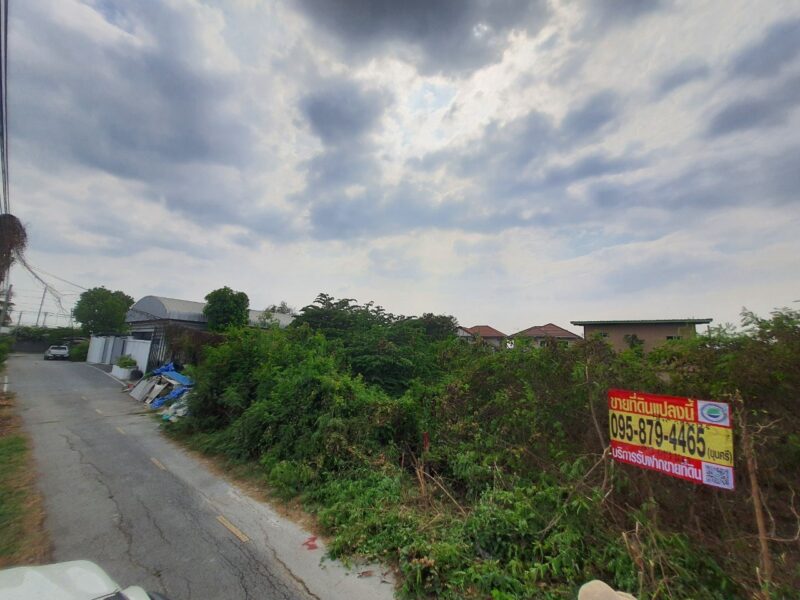 ขายด่วนที่ดินลาดปลาดุก 51 ตรว ติดถนนลาดยางสาธารณะ ถมแล้ว อ.บางบัวทอง จ.นนทบุรี