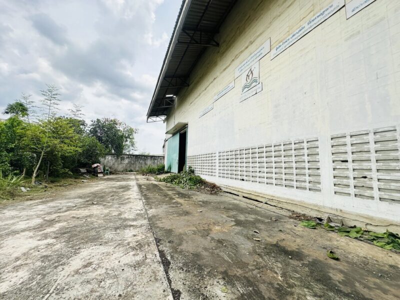 ขายโรงงาน 2 หลัง พร้อมสำนักงาน 3 ชั้น เนื้อที่ 2-3-82 ไร่ ซอยสุขาภิบาล 2 ถนนพุทธมณฑลสาย 4 ตำบลอ้อมน้อย อำเภอกระทุ่มแบน จังหวัดสมุทรสาคร