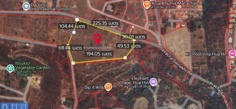 ขายที่ดิน เนื้อที่ 16-1-16.9 ไร่ ทำเลดี วิวภูเขา อำเภอหัวหิน จังหวัดประจวบคีรีขันธ์