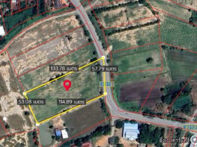 ที่ดินเปล่าอำเภอด่านขุนทด นครราชสีมา 4 ไร่ทำเลดี อยู่ติดถนน นม.3012