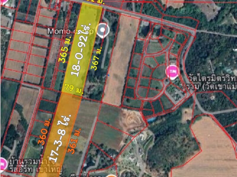 #ที่ดินเขาใหญ่ ซอย.กำนันโจ้ 36 ไร่. (ติด.เดอะ พีค ฟลาวเวอร์ แลนด์)ไร่ล่ะ 3.9 ล้าน บ.ซับสวอง ต.ขนงพระ อ.ปากช่อง จ.นครราชสีมา