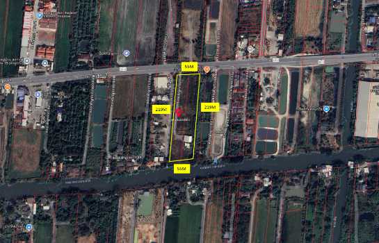 ให้เช่า ที่ดิน คลอง 10 ลำลูกกา 7 ไร่ 2 งาน 66 ตร.วา ทำเลดี ติดถนนลำลูกกา เหมาะทำการค้า โกดัง ปั๊มน้ำมัน