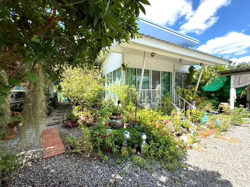 ขาย ที่ดิน พร้อมบ้านสวน HS082 วัดสุวรรณ บ่อทอง ชลบุรี. 2 ไร่ พร้อมอยู่ ทำสวน ขุดบ่อ เลี้ยงปลา เหมาะอยู่อาศัย บ้านพักหลังเกษียณ