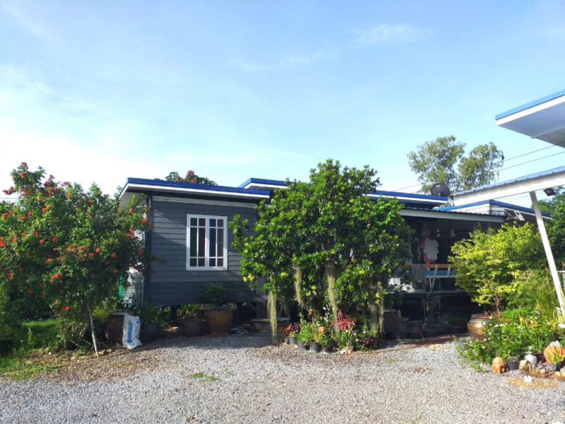 ขาย ที่ดิน พร้อมบ้านสวน HS082 วัดสุวรรณ บ่อทอง ชลบุรี. 2 ไร่ พร้อมอยู่ ทำสวน ขุดบ่อ เลี้ยงปลา เหมาะอยู่อาศัย บ้านพักหลังเกษียณ