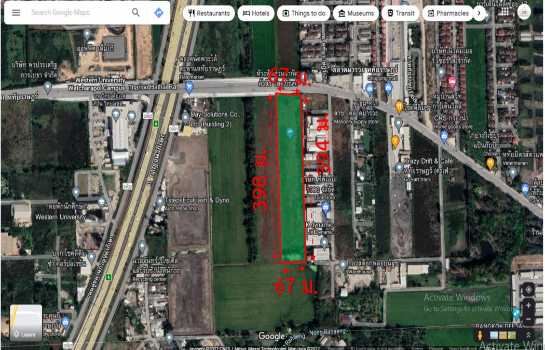 ขาย ที่ดิน ลำลูกกา หทัยราษฎร์ 16 ไร่ 2 งาน 31 ตรว