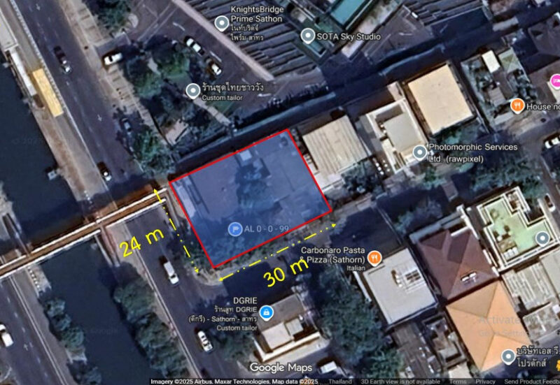 ขาย ที่ดิน ติดถนนใหญ่นราธิวาส เนื้อที่ 1 งาน 81 ตรว