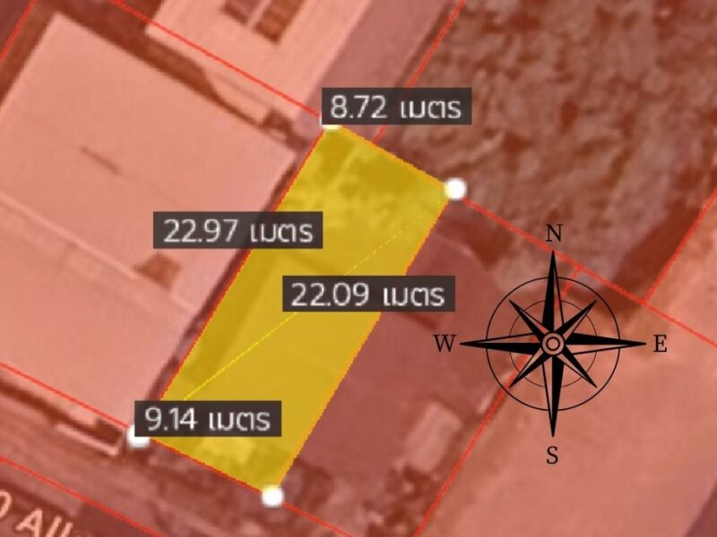 ขายที่ดินแปลงเล็ก 50 ตารางวา ปรีดี 20 สุขุมวิท 71 พร้อมแบบบ้านหรูมีลิฟต์