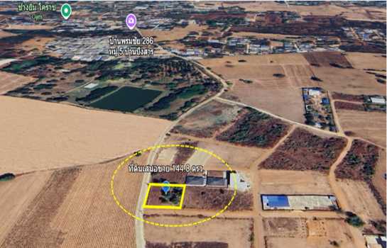 ขาย ที่ดิน ติดถนนคอนกรีต น้ำ - ไฟฟ้า พร้อม ถนนเพชรมาตุคลา เข้าบ้านบึงสาร 1 งาน 44.8 ตรว ถมแล้ว การใช้ประโยชน์เอนกประสงค์ ฟรีค่าโอน