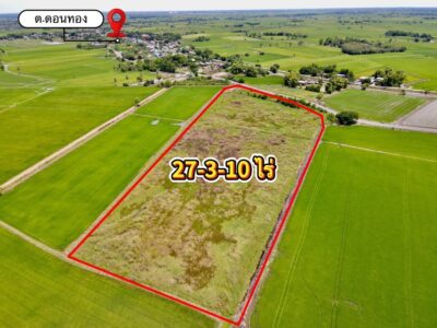 ขายที่ดินติดถนนลาดยาง แหล่งชุมชน ต.หรเทพ อ.บ้านหมอ จ.สระบุรี