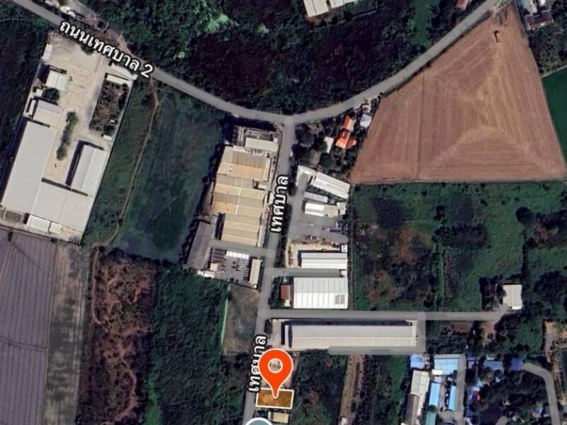 ขายด่วนที่ดินซอยโรงพยาบาลลาดหลุมแก้ว 200 ตรว ติดถนนลาดยางสาธารณะ ถมแล้ว ถ.เทศบาล 2 จ.ปทุมธานี