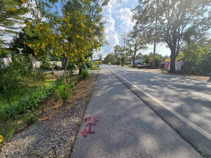 ขายด่วนที่ดินติดถนนประชาสำราญ 273 ตรว ทำลดี มีอนาคต เขตหนองจอก กทม.