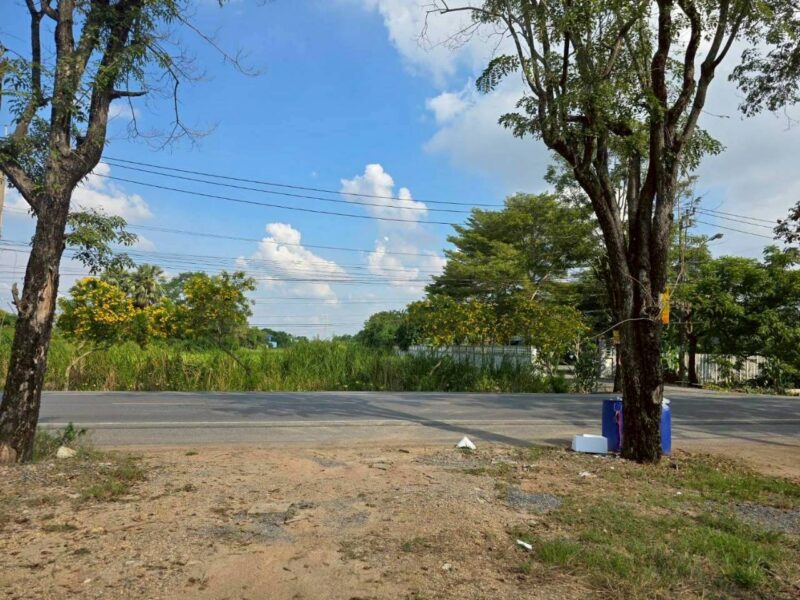 ขายด่วนที่ดินติดถนนประชาสำราญ 273 ตรว ทำลดี มีอนาคต เขตหนองจอก กทม.