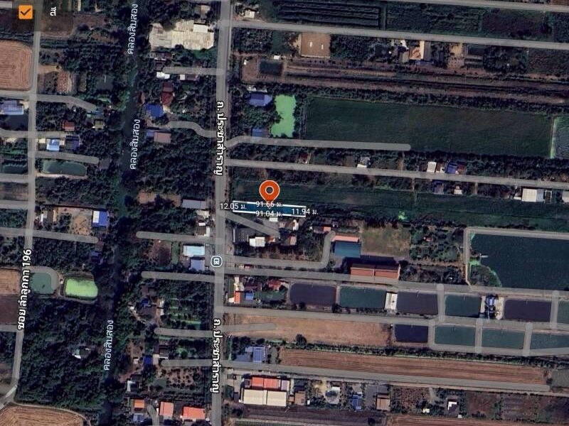 ขายด่วนที่ดินติดถนนประชาสำราญ 273 ตรว ทำลดี มีอนาคต เขตหนองจอก กทม.